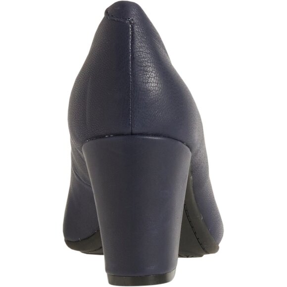 NEW SOFFT Leather Parisa Comfort Heels in Navy for women 2511 3S7 - Picture 3 of 4